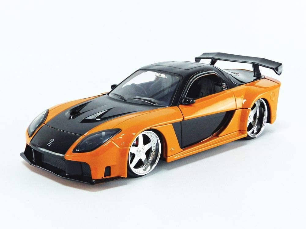Fast & Furious 1:24 Han's Mazda RX-7 Die-cast Car, Toys for Kids and Adults