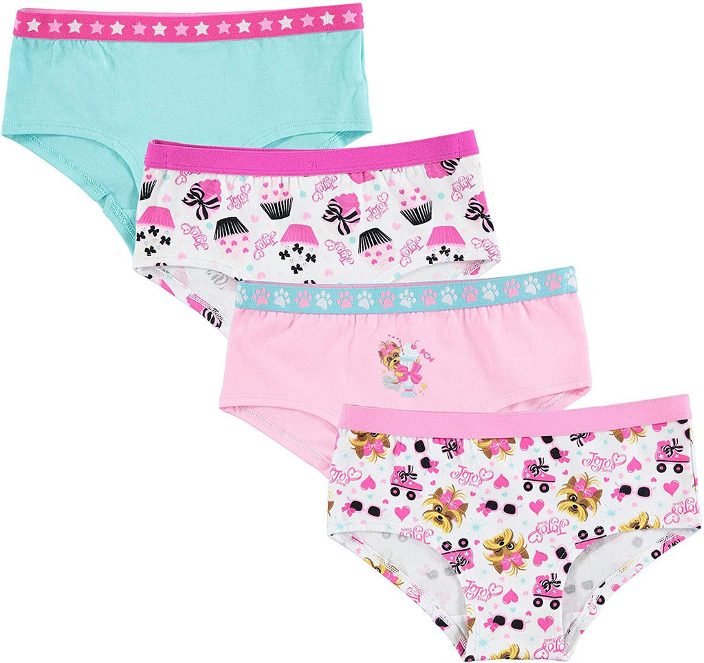 Nickelodeon Girls' Big JoJo Siwa 4pk Supersoft Reactive Print Panties