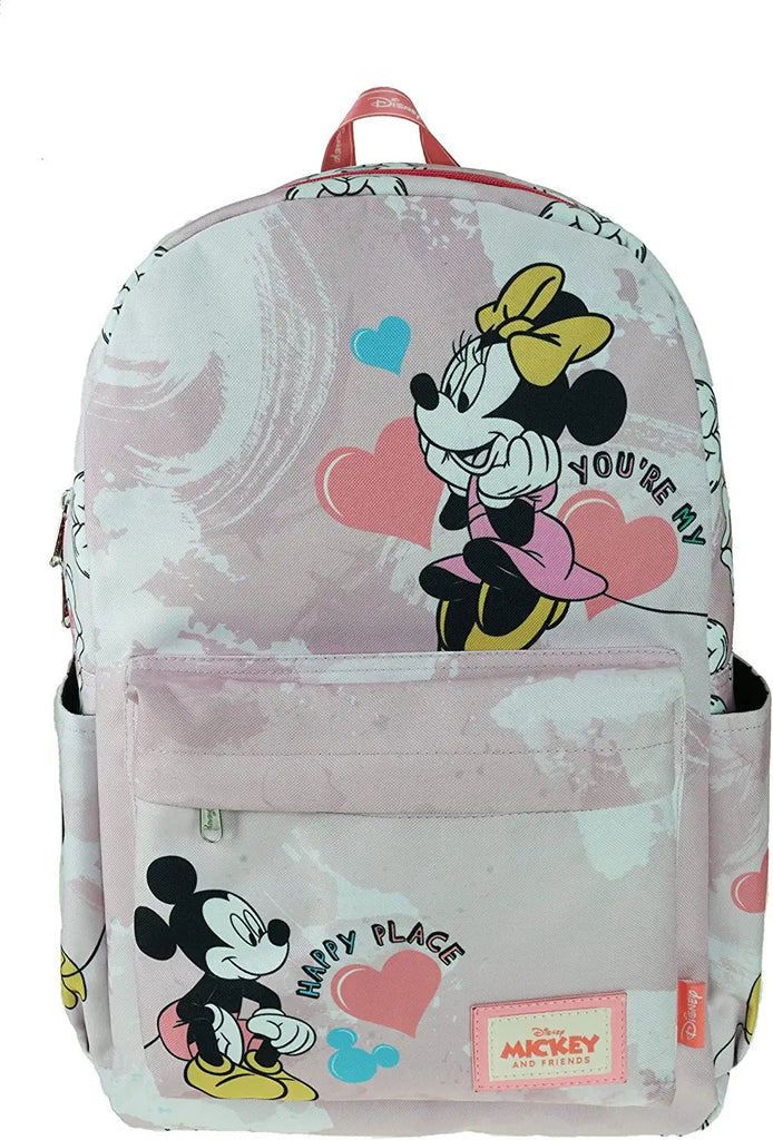 KBNL Classic Disney Winnie The Pooh Backpack with Laptop Compartment for School, Travel, and Work, Multicolor (A22208-WTP)