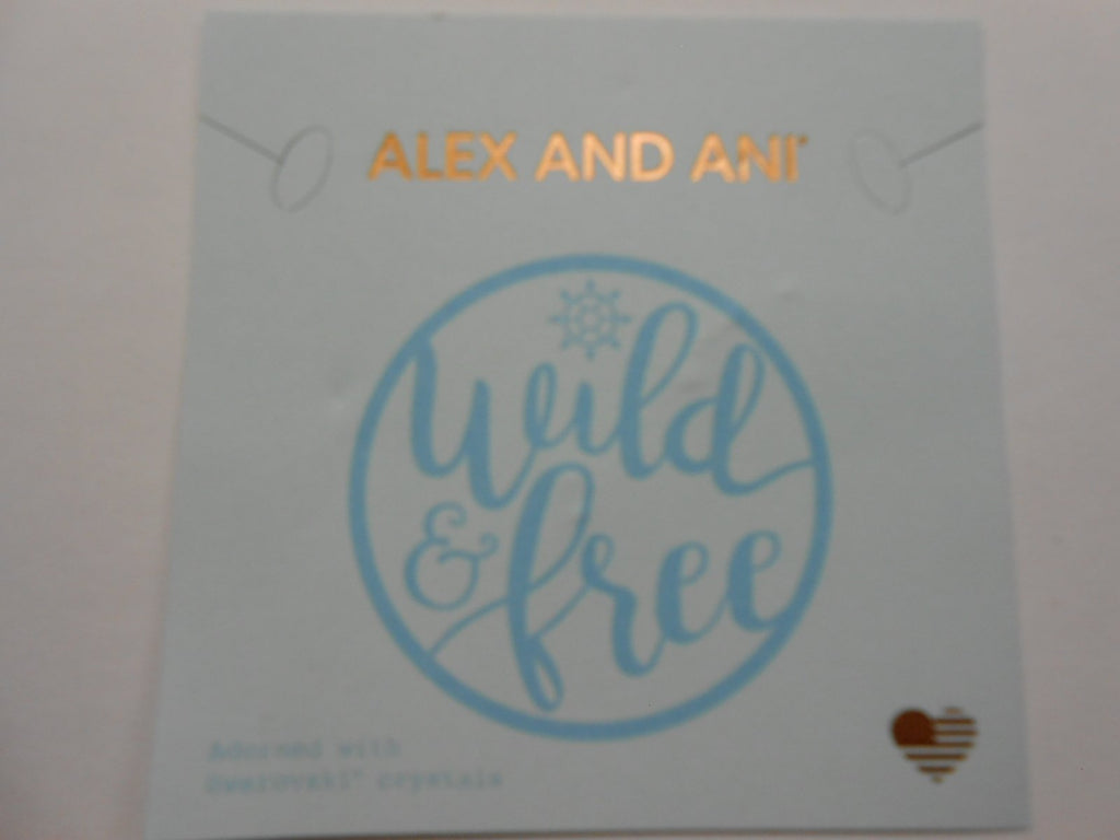 Alex and Ani Womens Color Infusion Words Are Powerful Wild and Free Bangle