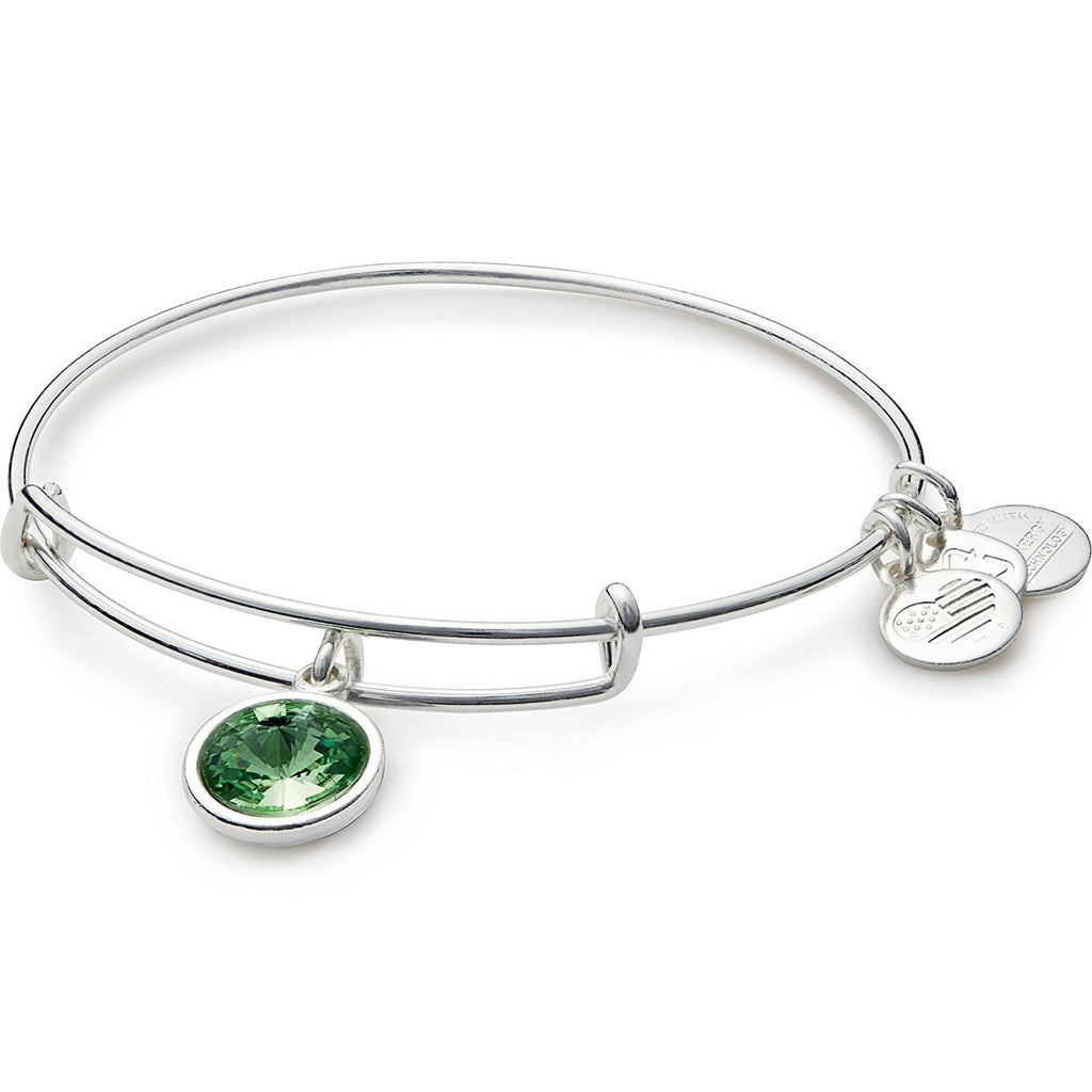 Alex and Ani Bangle Bar Imitation Birthstone Bangle Bracelet, 2.75"