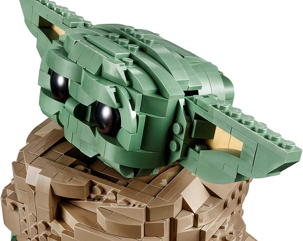 LEGO Star Wars: The Mandalorian The Child 75318 Build-and-Display Kit — Christmas Holiday Bundle for Kids Aged 10+ and Any Star Wars Fan — 2020 Buildable Model (1,073 Pieces) — BROAGE Drawstring Bag