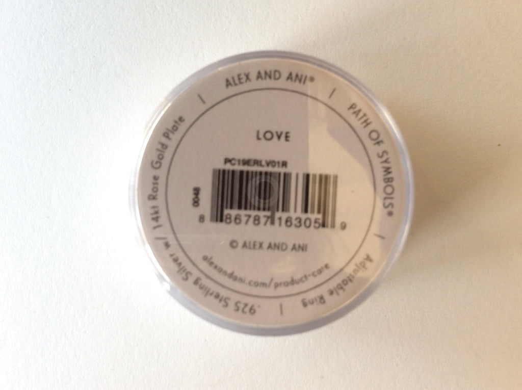 Alex and Ani Womens Love Adjustable Ring