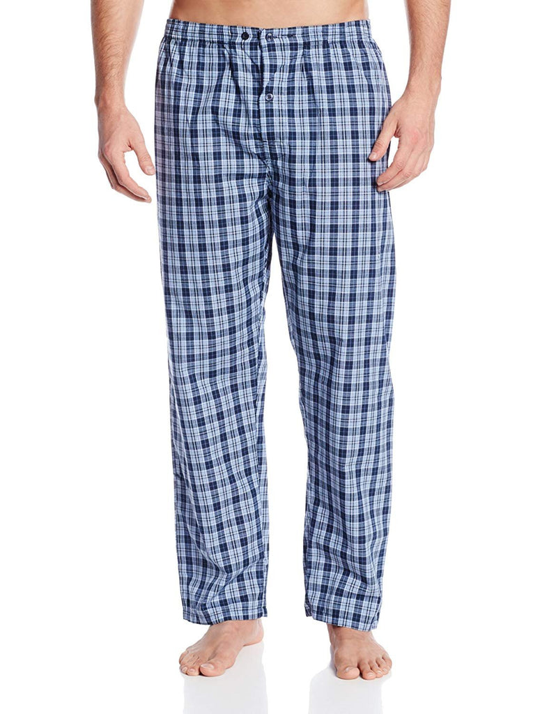 Hanes Men's Woven Plain-Weave Pajama Set