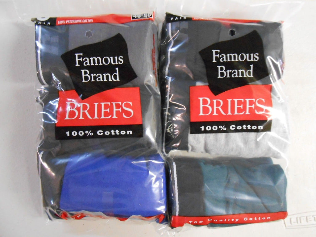 RUSSELL MEN'S SPORT BRIEFS 3 OR 6 PACK SIZES S-2XL NEW IN FAMOUS BRAND PACKS