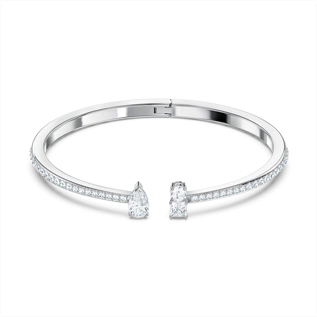 Swarovski Attract Cuff White Rhodium Plated - Large
