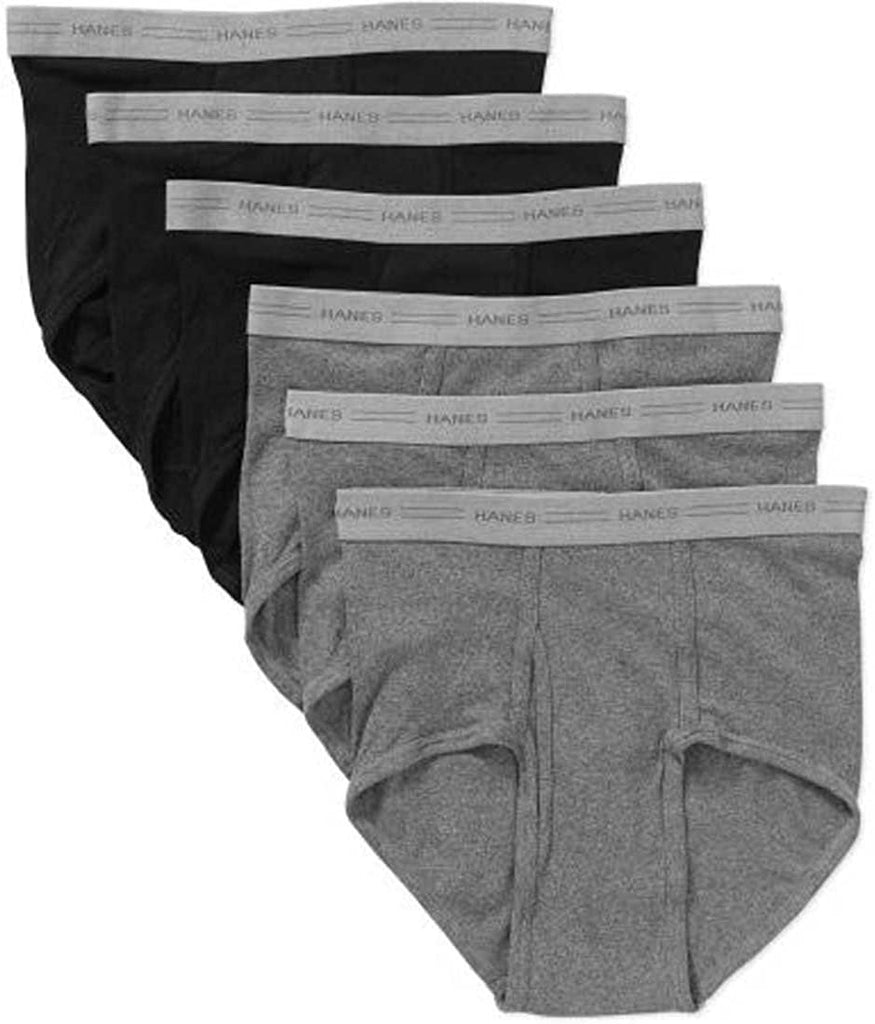 7822P6-Hanes Men's Tagless ComfortSoft Full Rise Dyed Brief with Comfort Flex Wa