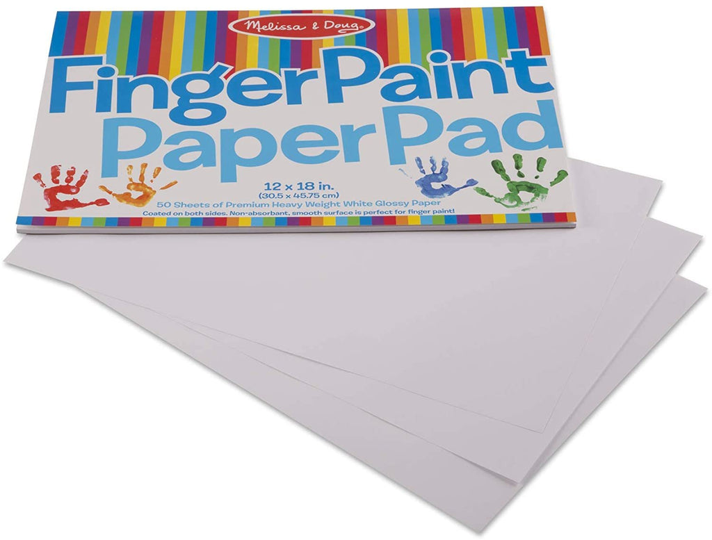 -Melissa&-Doug Finger Paint Paper Pad (12"x18")
