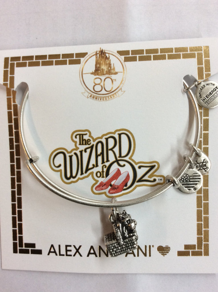 Alex and Ani Wizard of Oz, Toto Bangle Bracelet Rafaelian Silver One Size