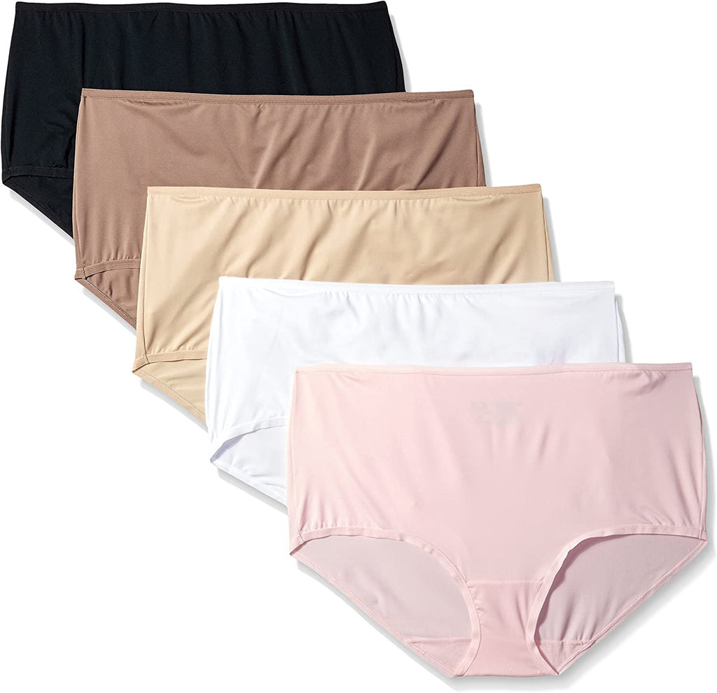 Fruit of the Loom womens Fruit of the Loom Women's 5 Pack Microfiber Brief Panties