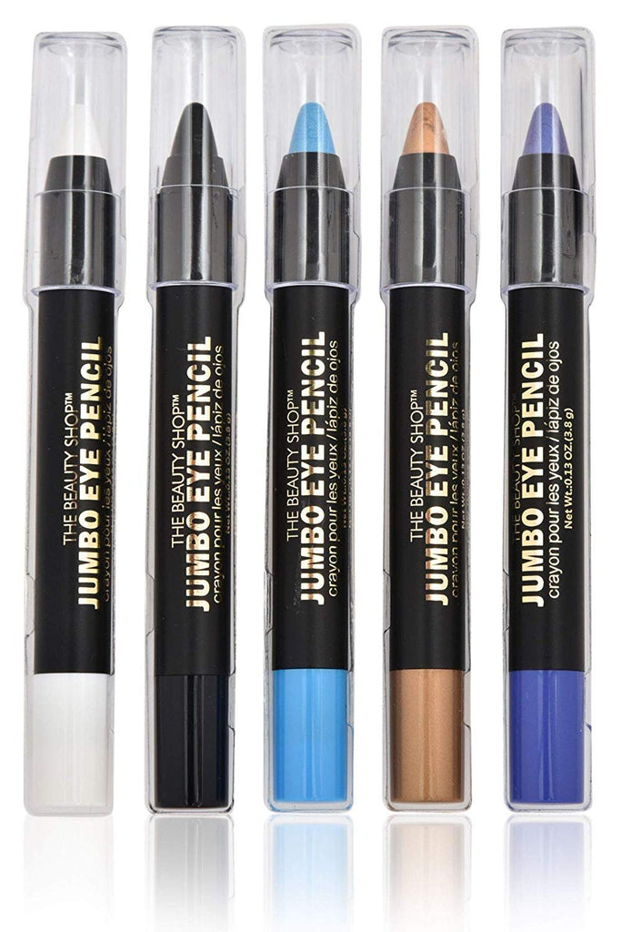 Forever Beauty Eyeliner Eyeshadow Jumbo Pencil Makeup 5-Pack Premium Quality With Sharpener