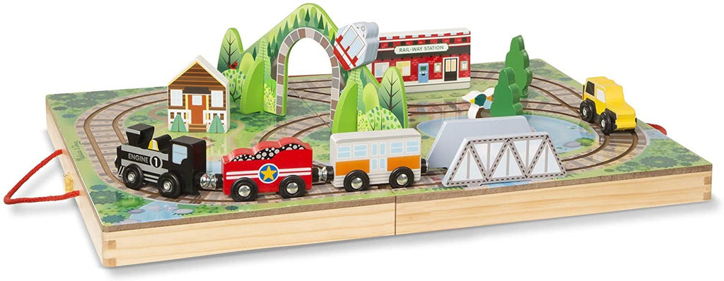 Melissa & Doug Wooden Take-Along Tabletop Kingdom
