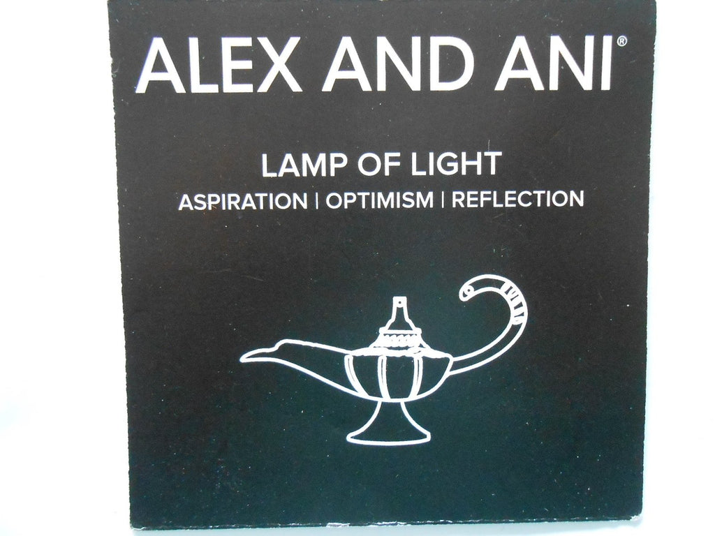 Alex and Ani Lamp Of Light Charm Bangle in Rafaelian Gold CBD13AWRG