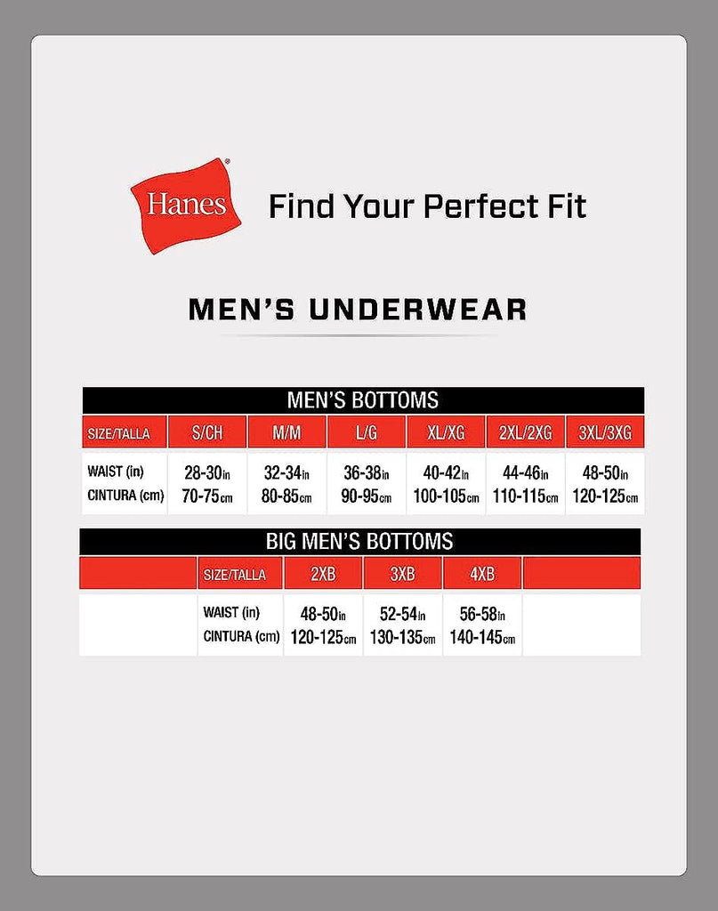 Hanes Ultimate Total Support Pouch Big Men's Boxer Briefs Underwear Pack, Assorted, 3-Pack (Big & Tall Sizes)
