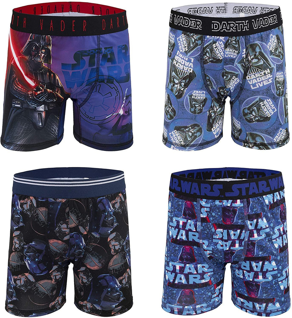 Star Wars Boys Boxer Briefs - 4-Pack Underwear Spandex Comfortable