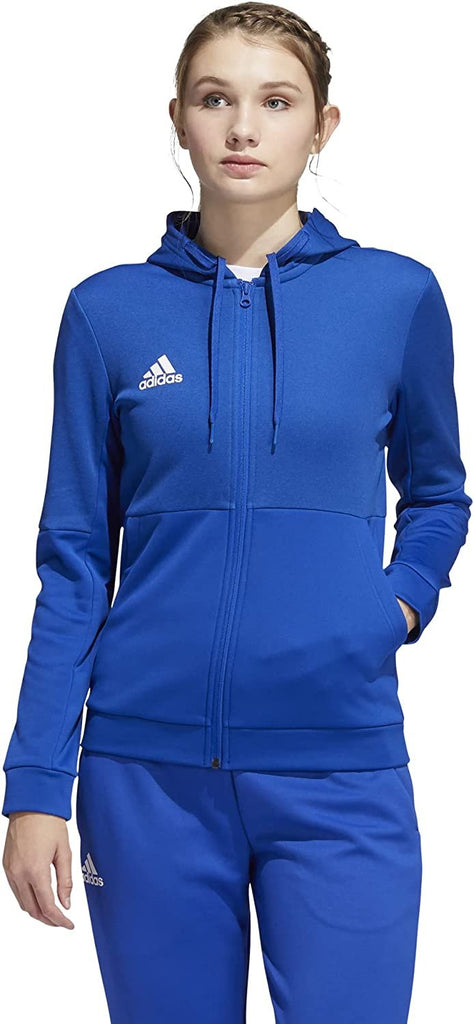 Adidas Women's TI FZ Full-Zip Jacket, Moisture Wicking - Navy Blue/White