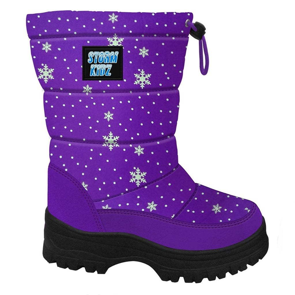 Storm Kidz Girls Cold Weather Snow Boot Puffy (Toddler/Little Kid/Big Kid) Many Colors