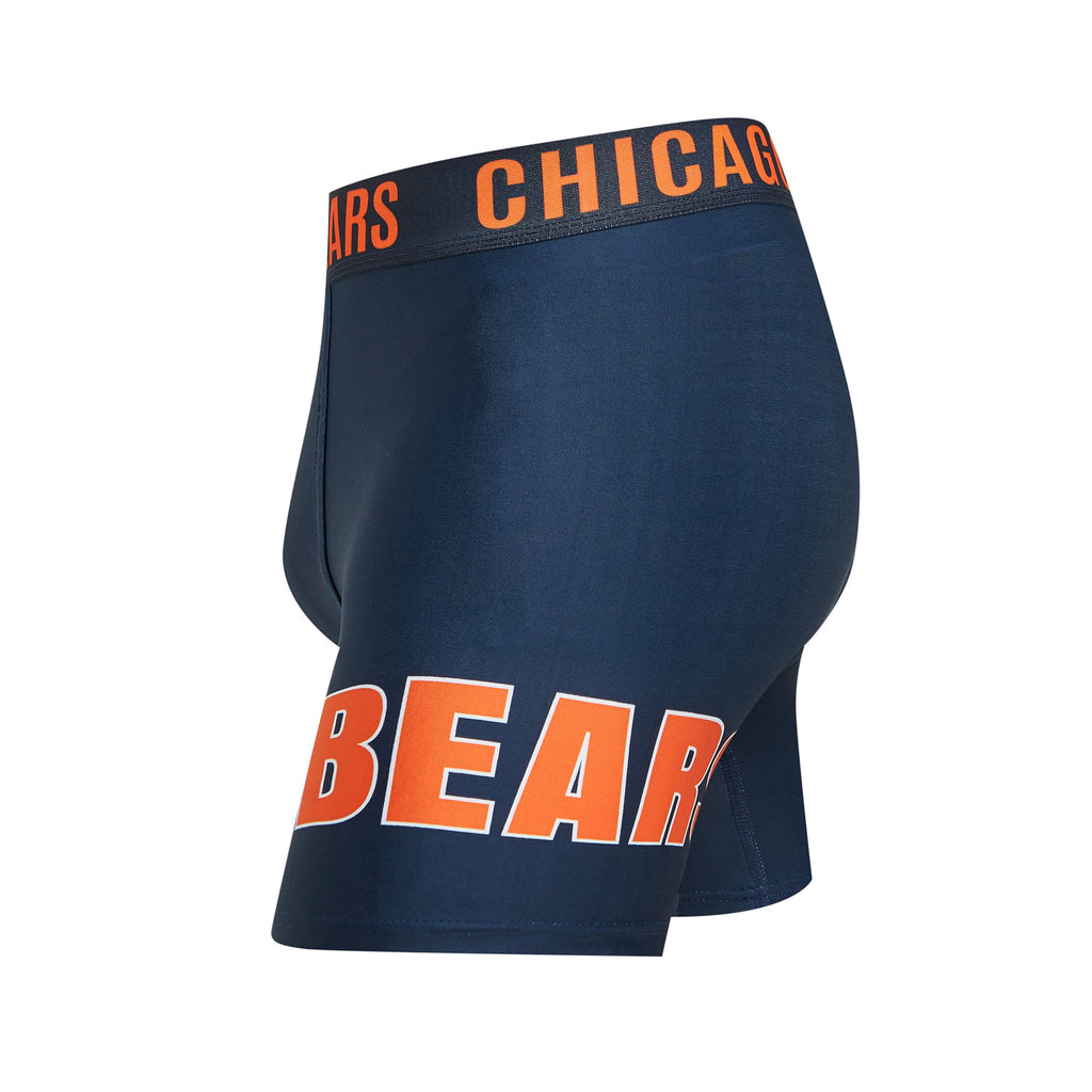 Chicago Bears Mens Boxer Briefs NFL Performance Active Underwear M-2X