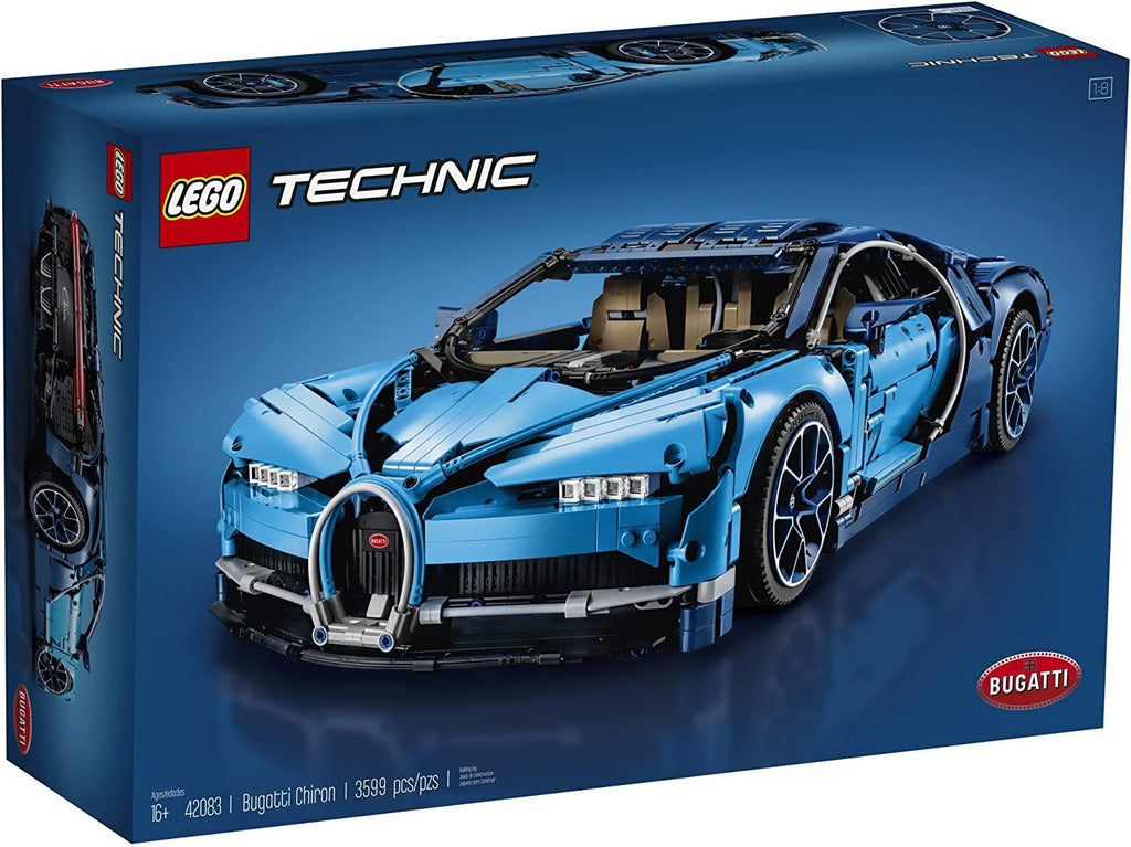 LEGO Technic Bugatti Chiron 42083 Race Car Building Kit and Engineering Toy, Adult Collectible Sports Car with Scale Model Engine (3599 Pieces)