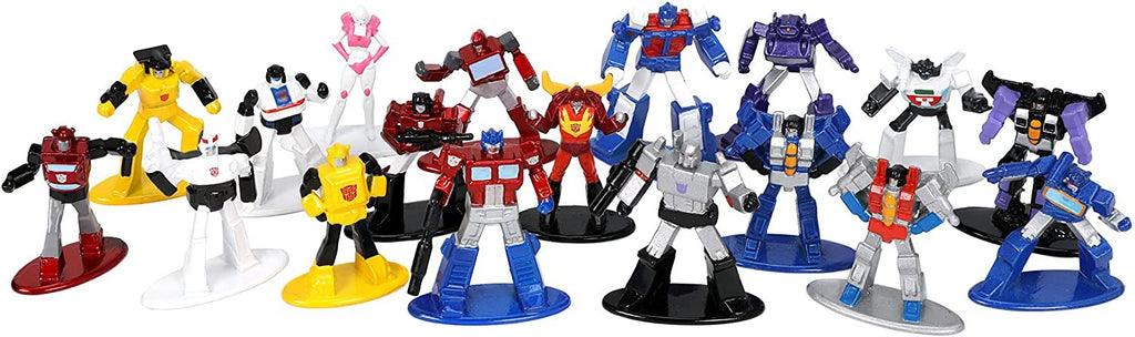 Jada Toys Transformers 18-Pack 1.65" Die-cast Figures, Toys for Kids and Adults, (JNF33452)