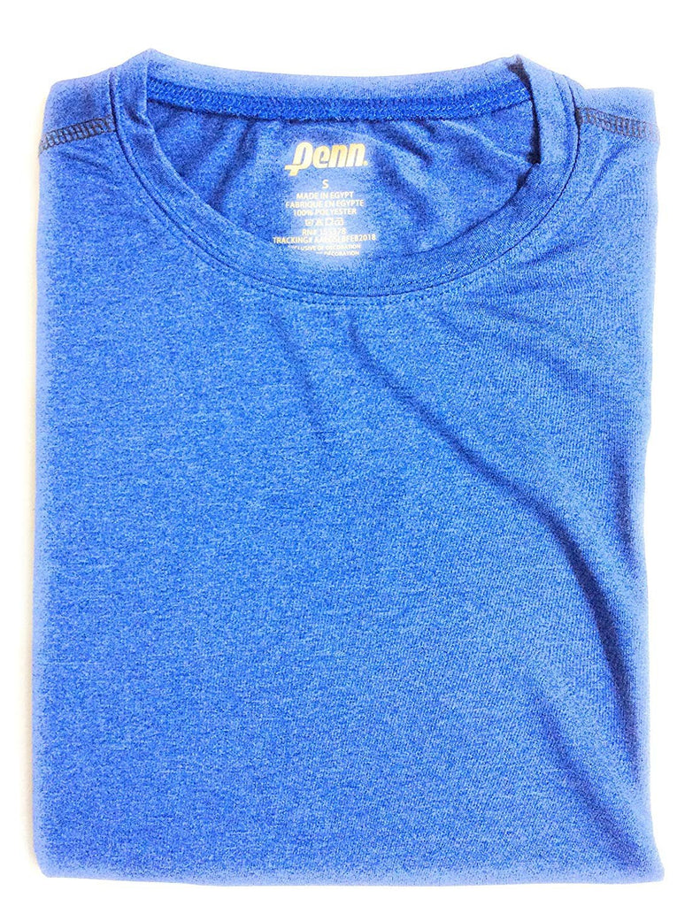 Penn Mens Performance T-Shirt Polyester/Spandex Blend Athletic Fit Tennis Shirt Gym Workout Shirt