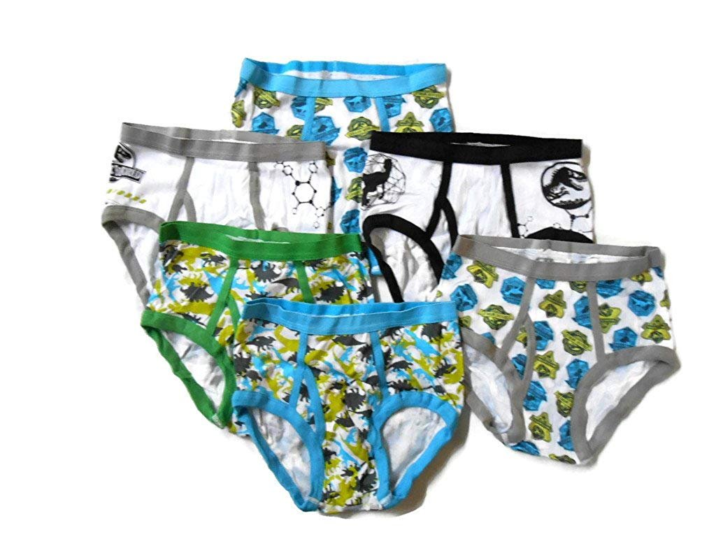 Jurassic World Park 6-Pack Boys Briefs