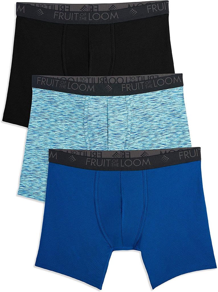 Fruit of the Loom Men's Breathable Cotton Boxer Briefs (Regular & Big Man)