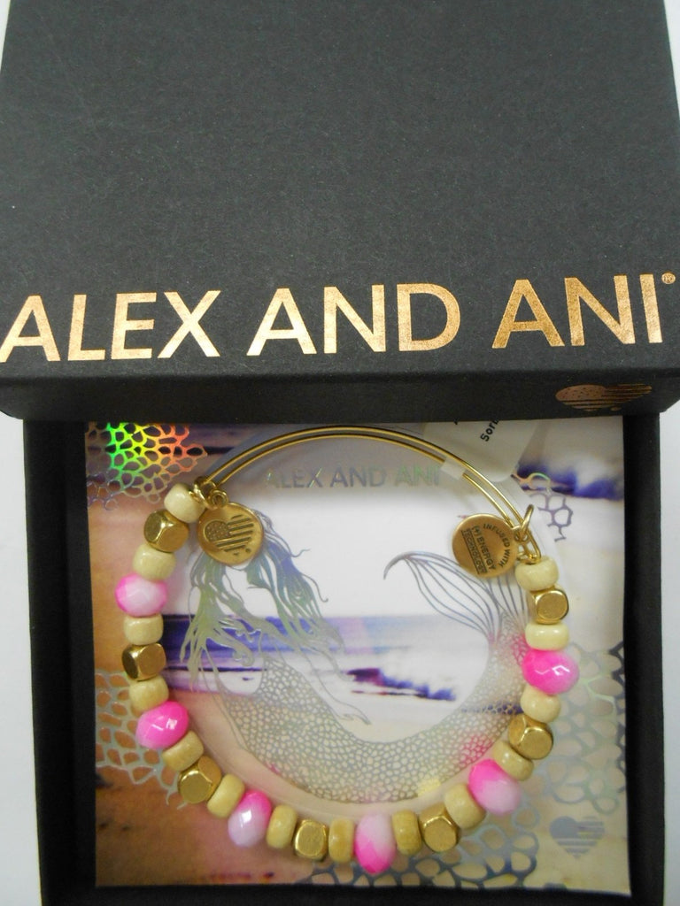 Alex And Ani Sorbet Dragonfruit Expandable Bangle Bracelet Rafaelian Gold