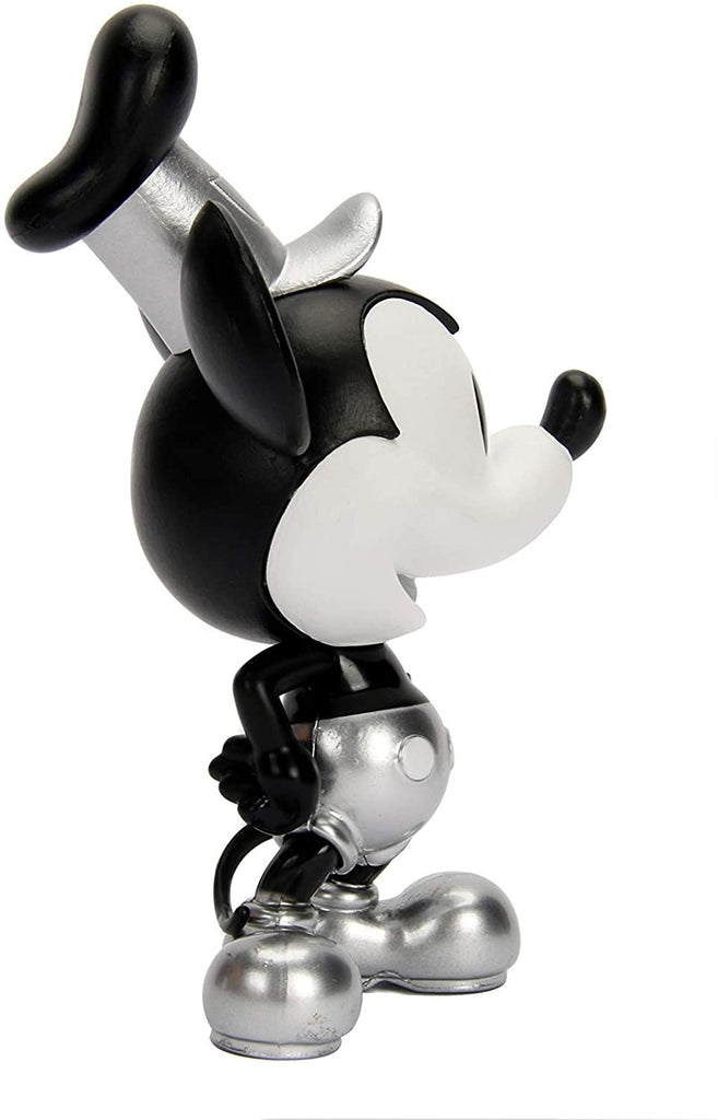 Metalfigs 30025 Jada Toys Disney The True Original Mickey Steamboat Willie Diecast Figure, 4", Silver