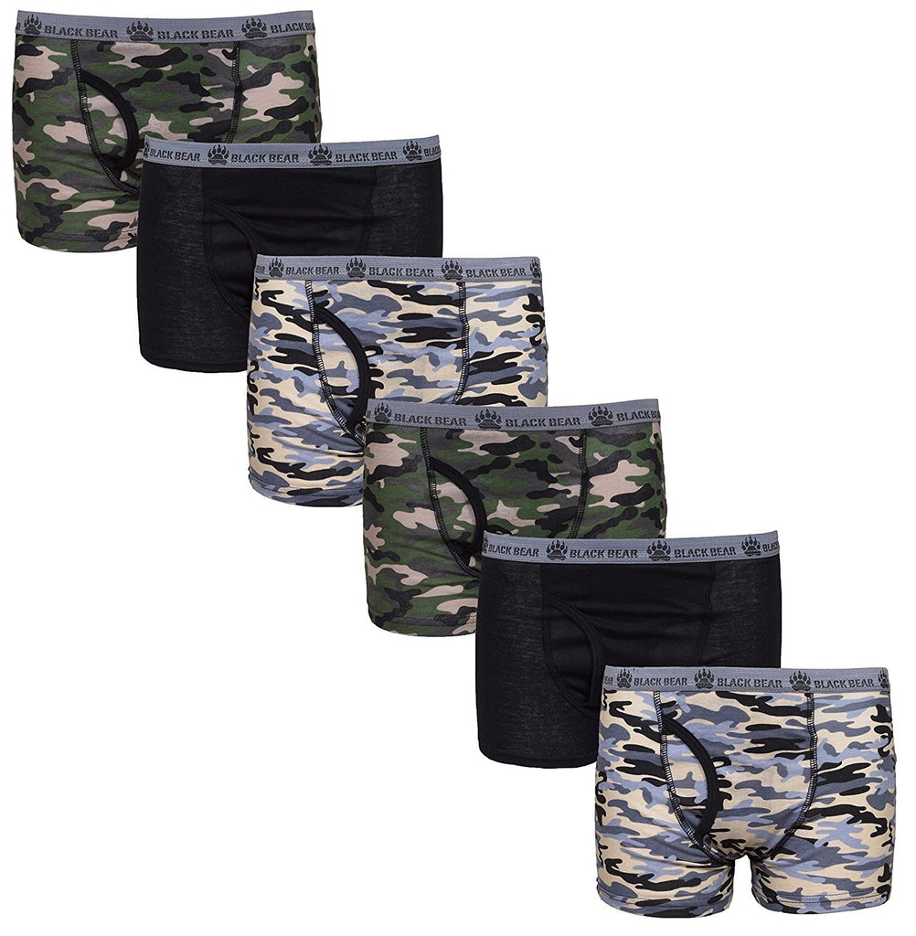 Black Bear Boys' Boxer Briefs (Pack of 6)