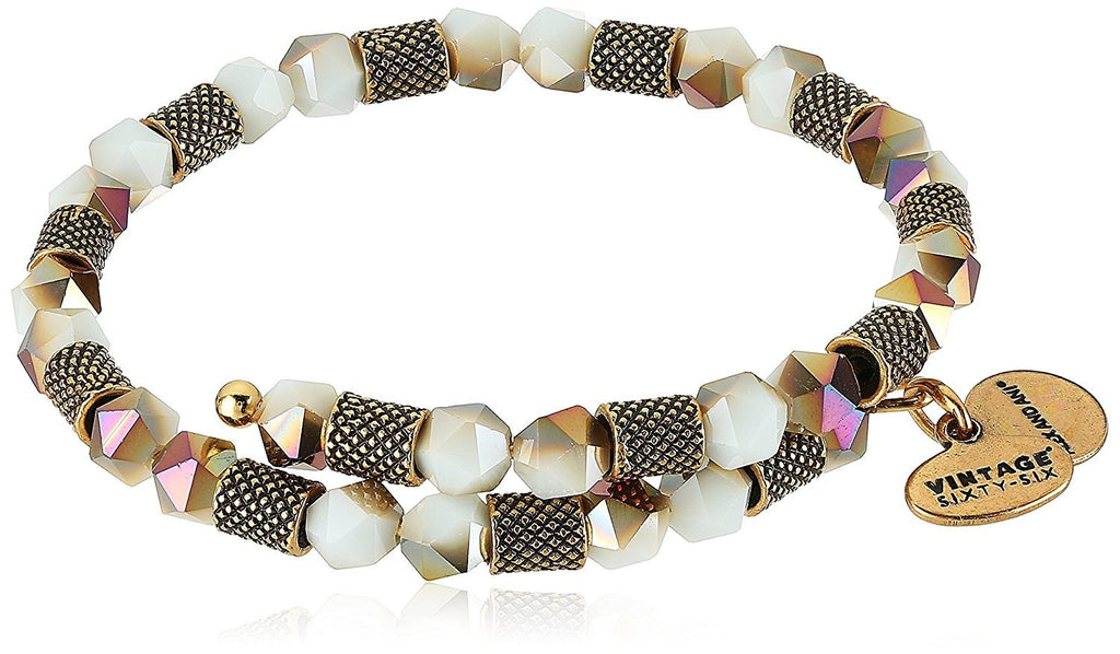 Alex and Ani Womens Ruler Wrap, Robin Bangle Bracelet