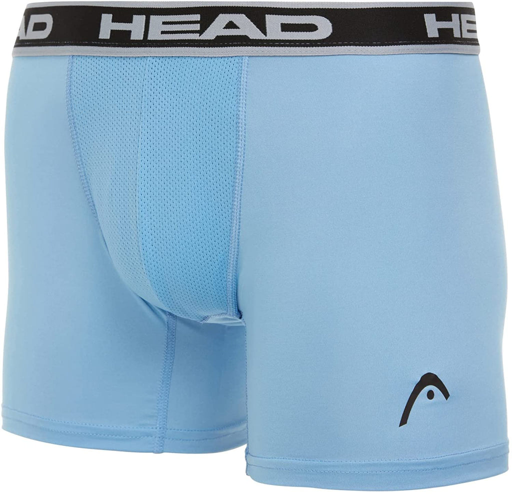 HEAD Mens Performance Boxer Briefs - SPORTY FIT Short Leg 6-Pack Mystery Colors Stretch Underwear Breathable No Fly (S-5X)