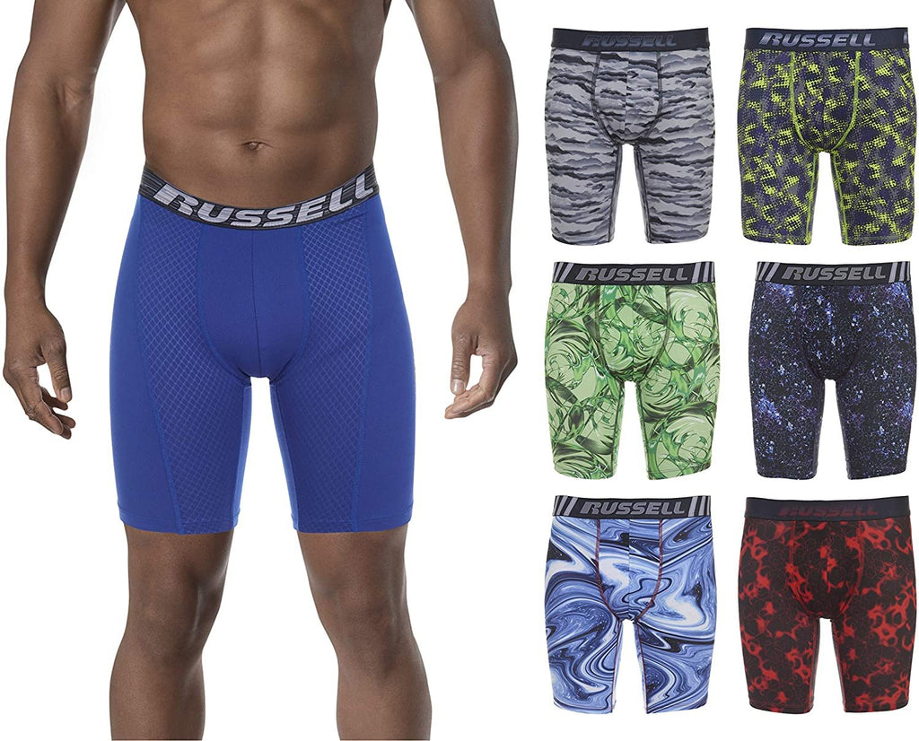 Russell Athletic Men's Performance Mesh Boxer Brief Underwear