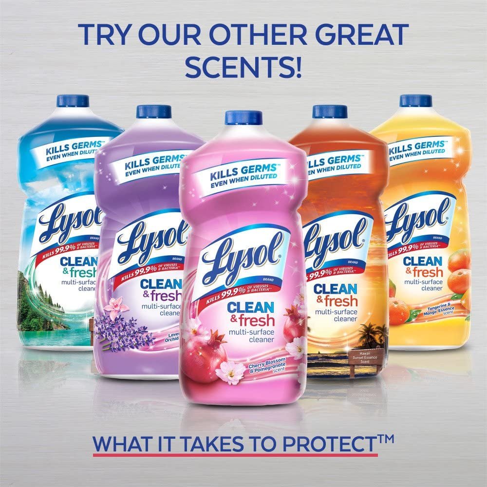 Lysol Disinfectant All Purpose Cleaner, Lemon Scent, 144 oz