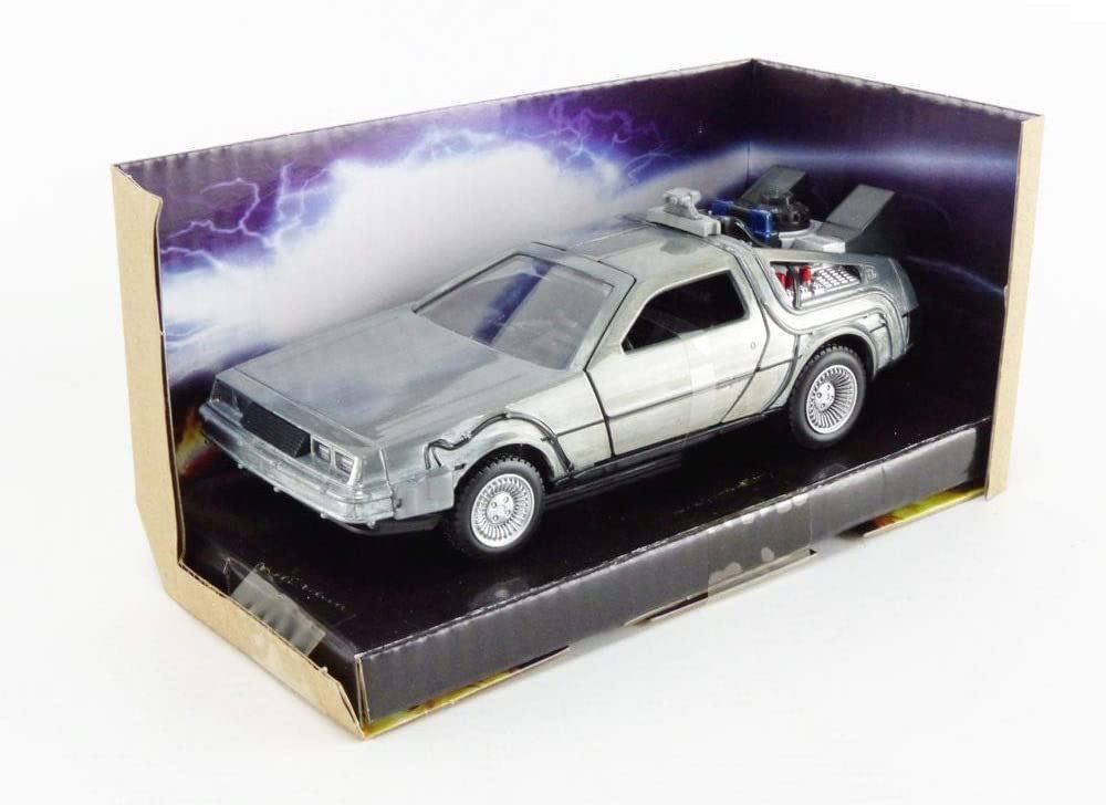 Jada Toys Back to The Future Time Machine 1:32 Die-cast Car, Toys for Kids and Adults