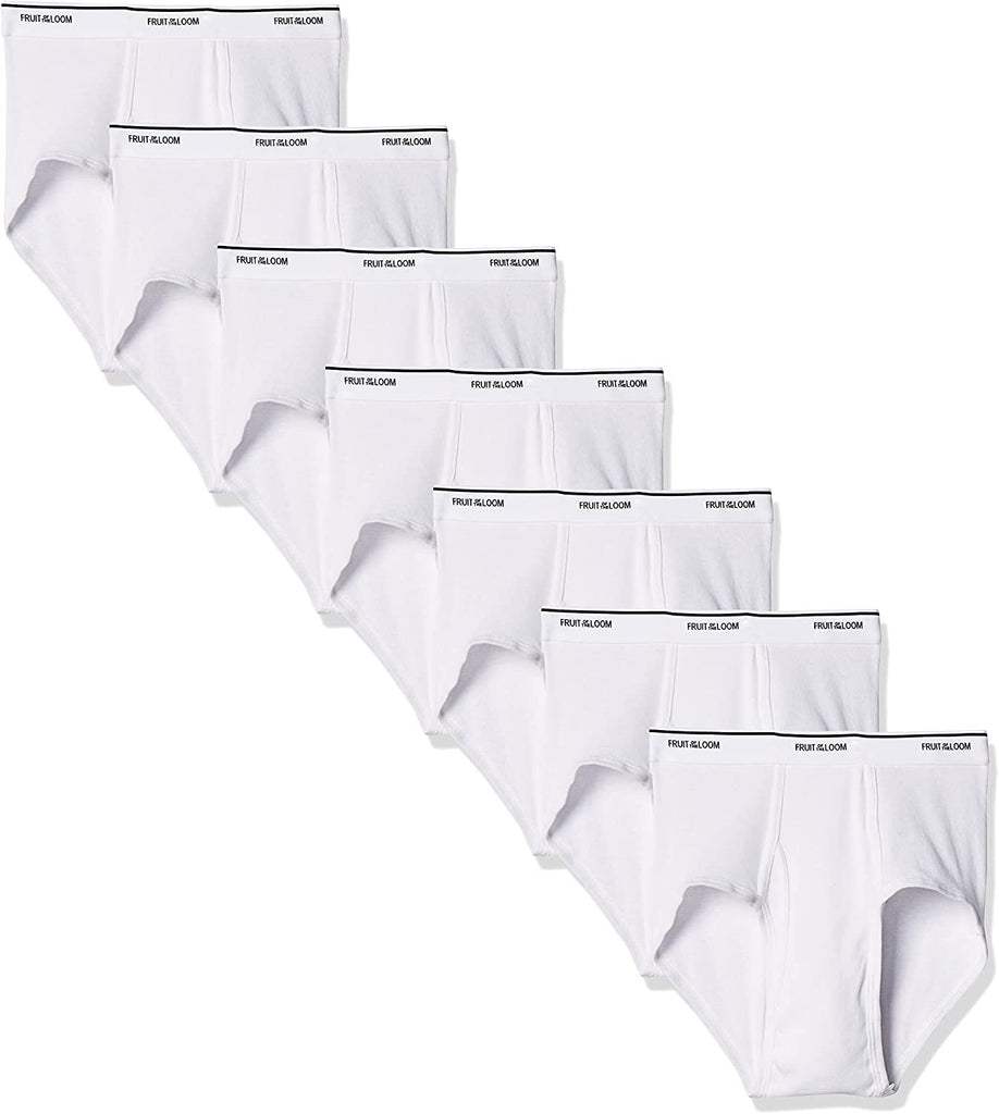 Fruit of the Loom Men's Basic White Brief Multipack