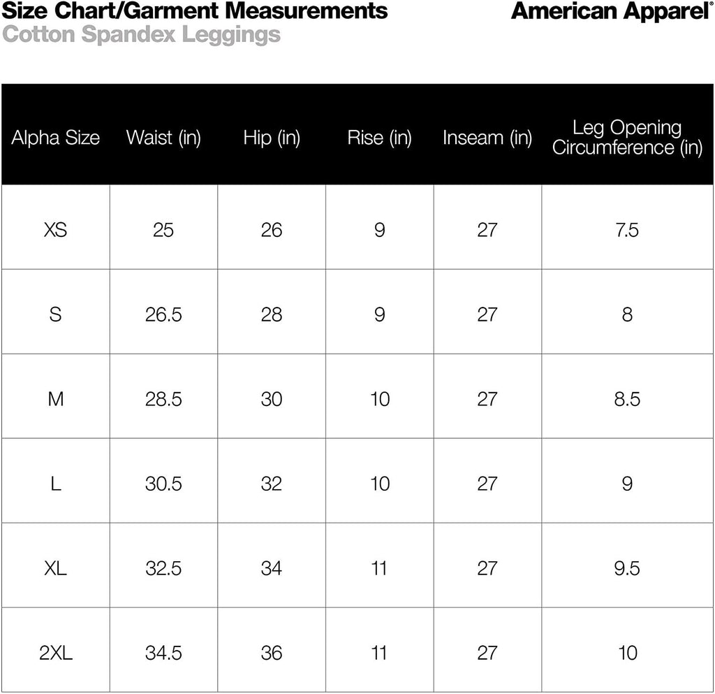 American Apparel Women's Cotton-Spandex Jersey Legging