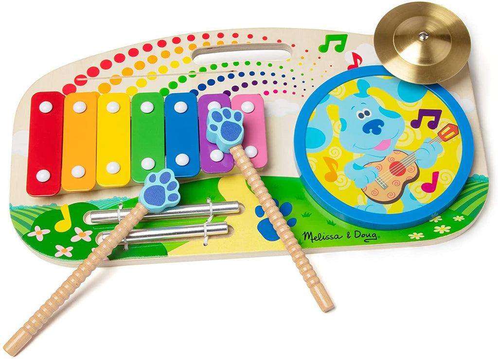 Melissa & Doug Blue's Clues & You! Wooden Music Maker Board (5 Instruments)