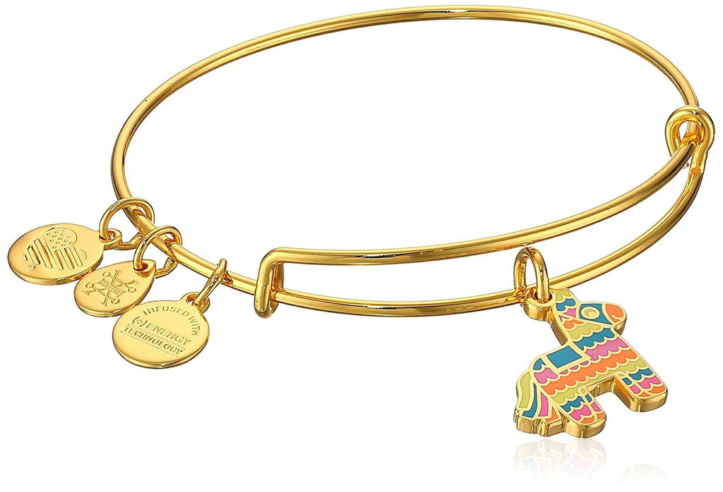 Alex and Ani Womens Pinata EWB Bangle Bracelet, Shiny Gold, Expandable