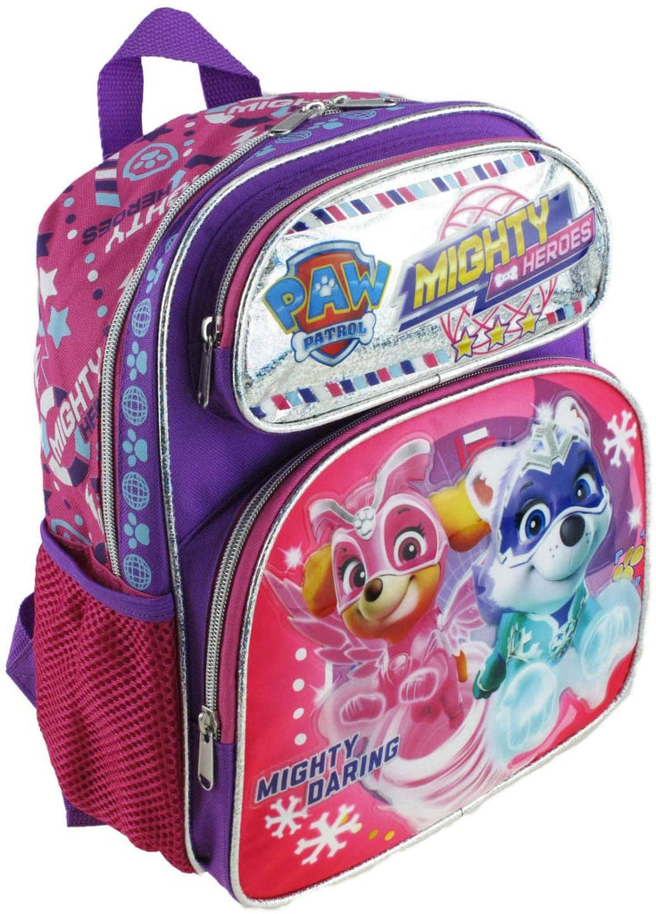 Paw Patrol - Mighty Pups 12" Deluxe Toddler Size Backpack - Super Hero Puppies - A18999