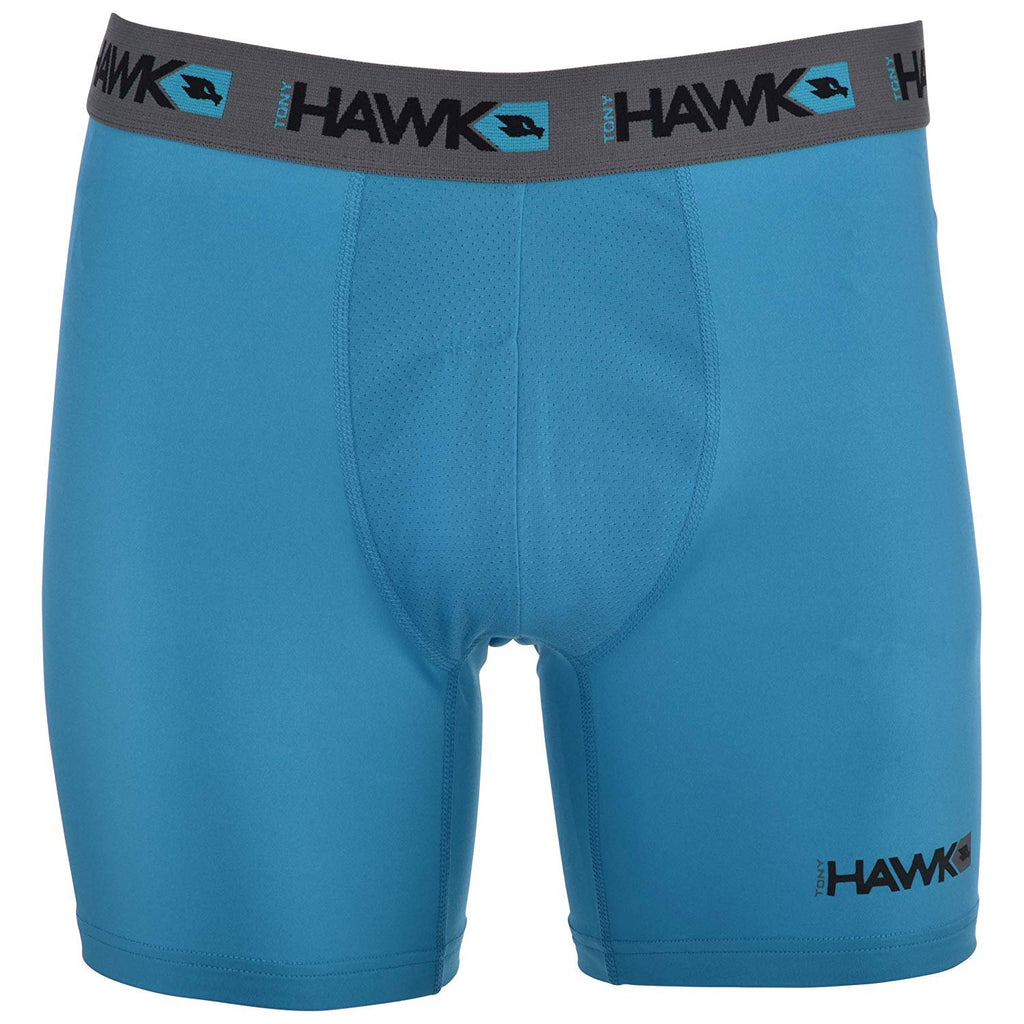 TONY HAWK Mens Performance Underwear - 3-Pack Stretch Performance Boxer Briefs Training Breathable Athletic Fit No Fly