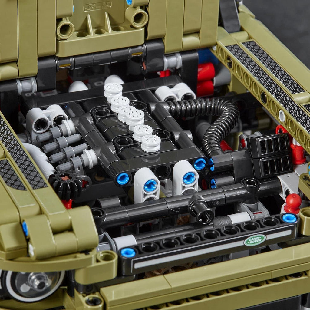 LEGO 42110 Technic Land Rover Defender Off Road 4x4 Car, Exclusive Collectible Model, Enhanced Building Set