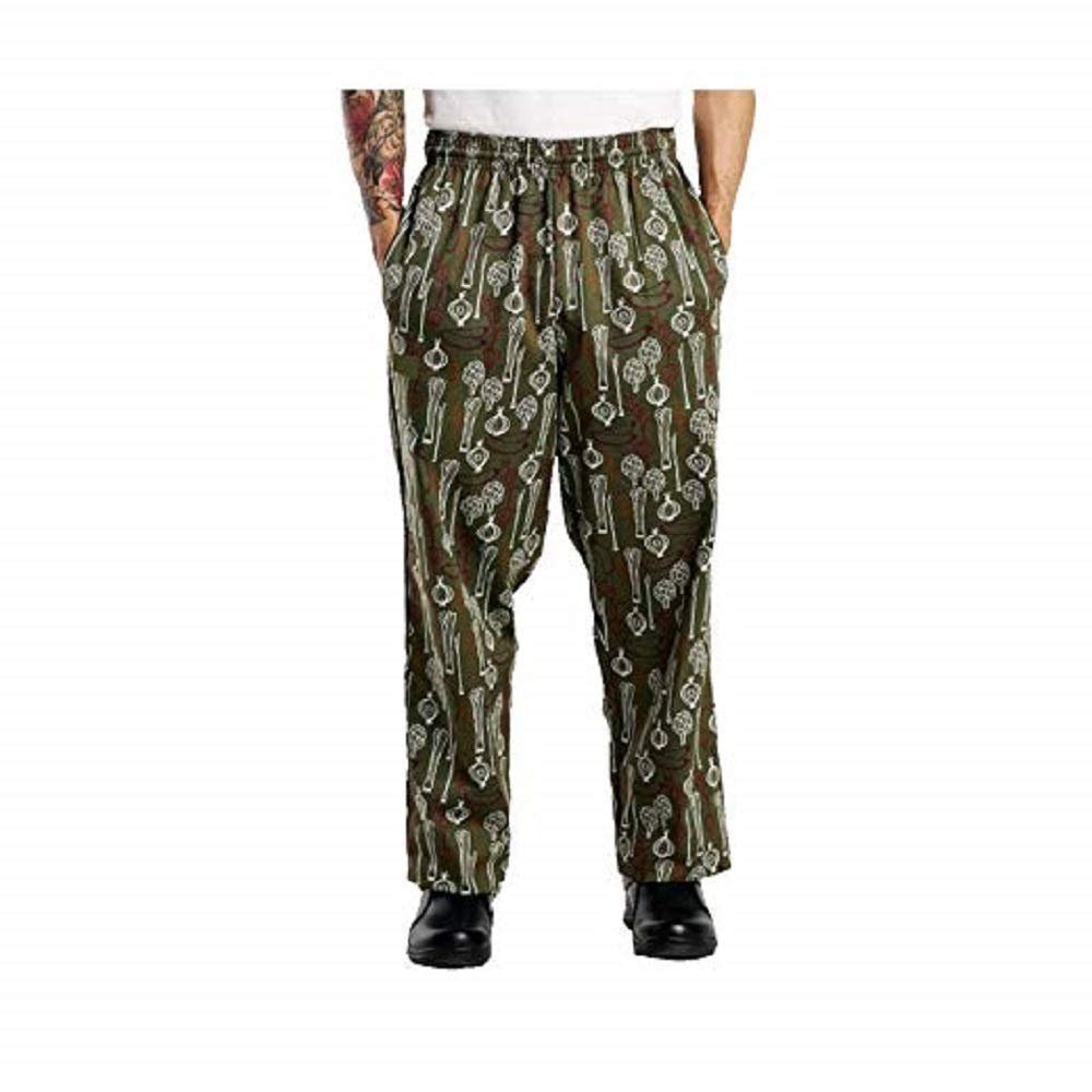 Sand Storm Baggy Chef Pants 100% Cotton XS-6X Vintage, Cupcakes, Chalk Stripe Pockets