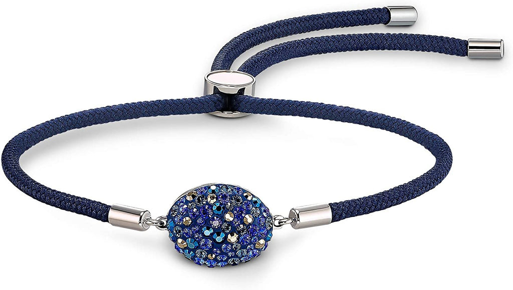 SWAROVSKI Women's Power Collection Elements Black Cord Band Crystal Bracelet Collection