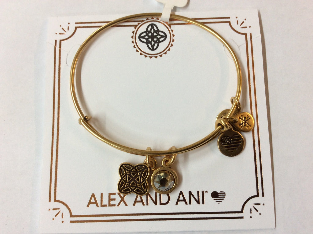 Alex and Ani Womens Wisdom Bangle Rafaelian Gold One Size