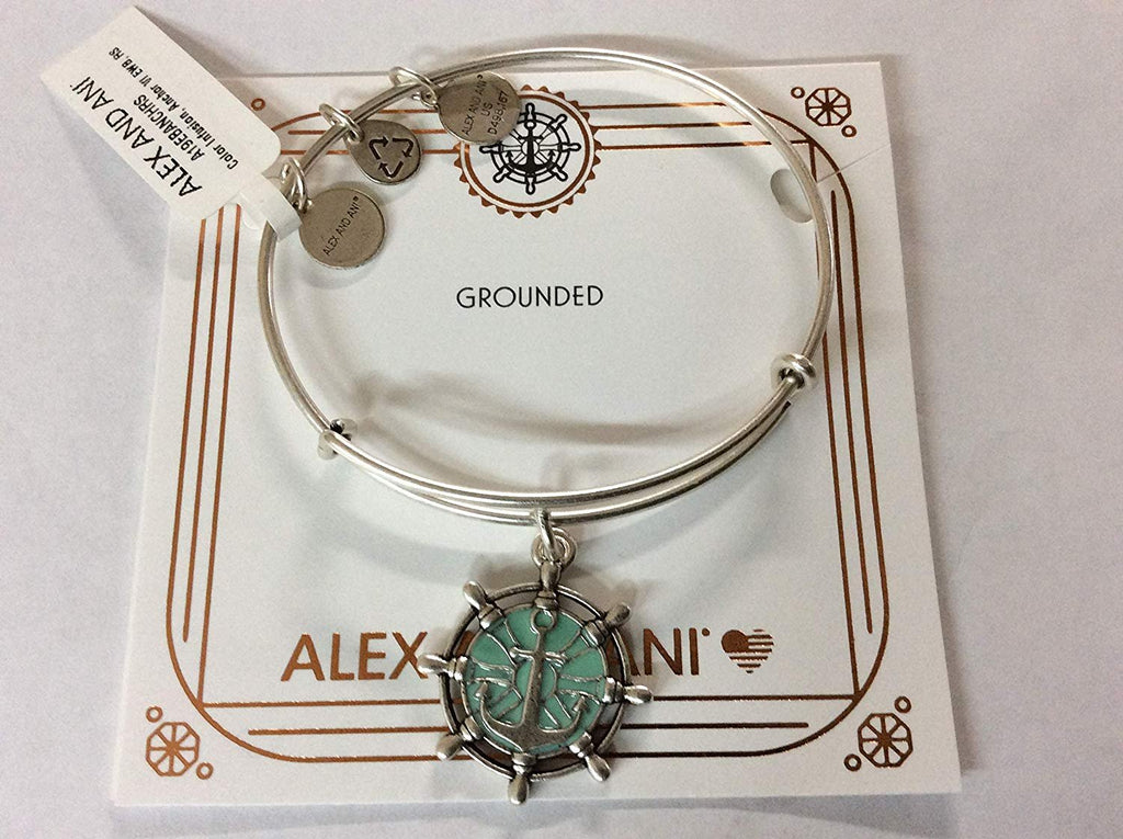 Alex and Ani Color Infusion Anchor VI Rafaelian Silver NWTBC