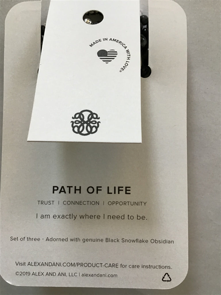 Alex and Ani Path of Life Set of 3 Stretch Bracelet