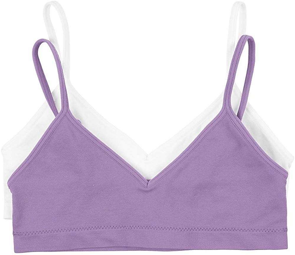 Hanes Big Girl's ComfortFlex Seamless Bralette 2-Pack Bra