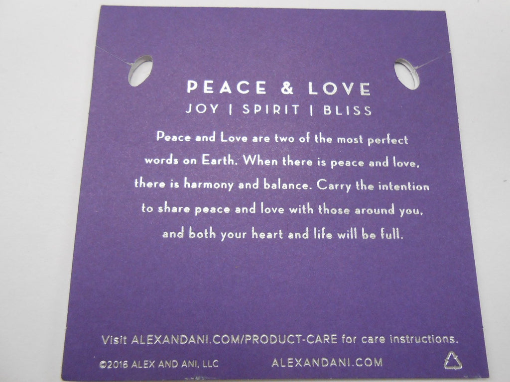 Alex and Ani Womens Art Infusion Peace and Love
