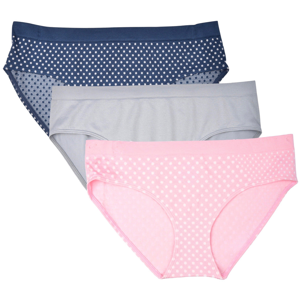 essie Women's Seamless Hipster Panties 3-Pack Nylon Spandex Blend
